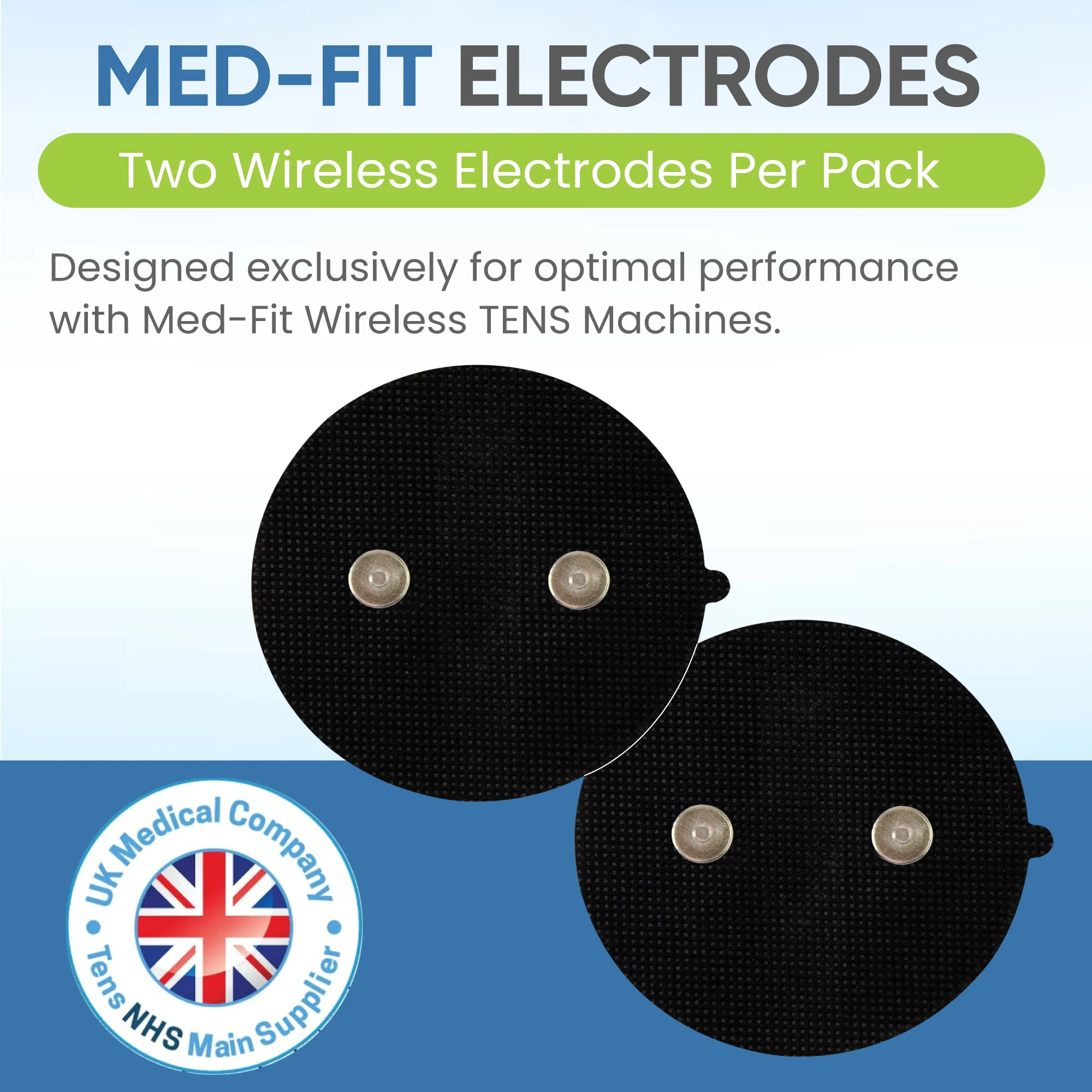Med-Fit 8cm Round Dual Magnetic Stud Electrodes - Image 5