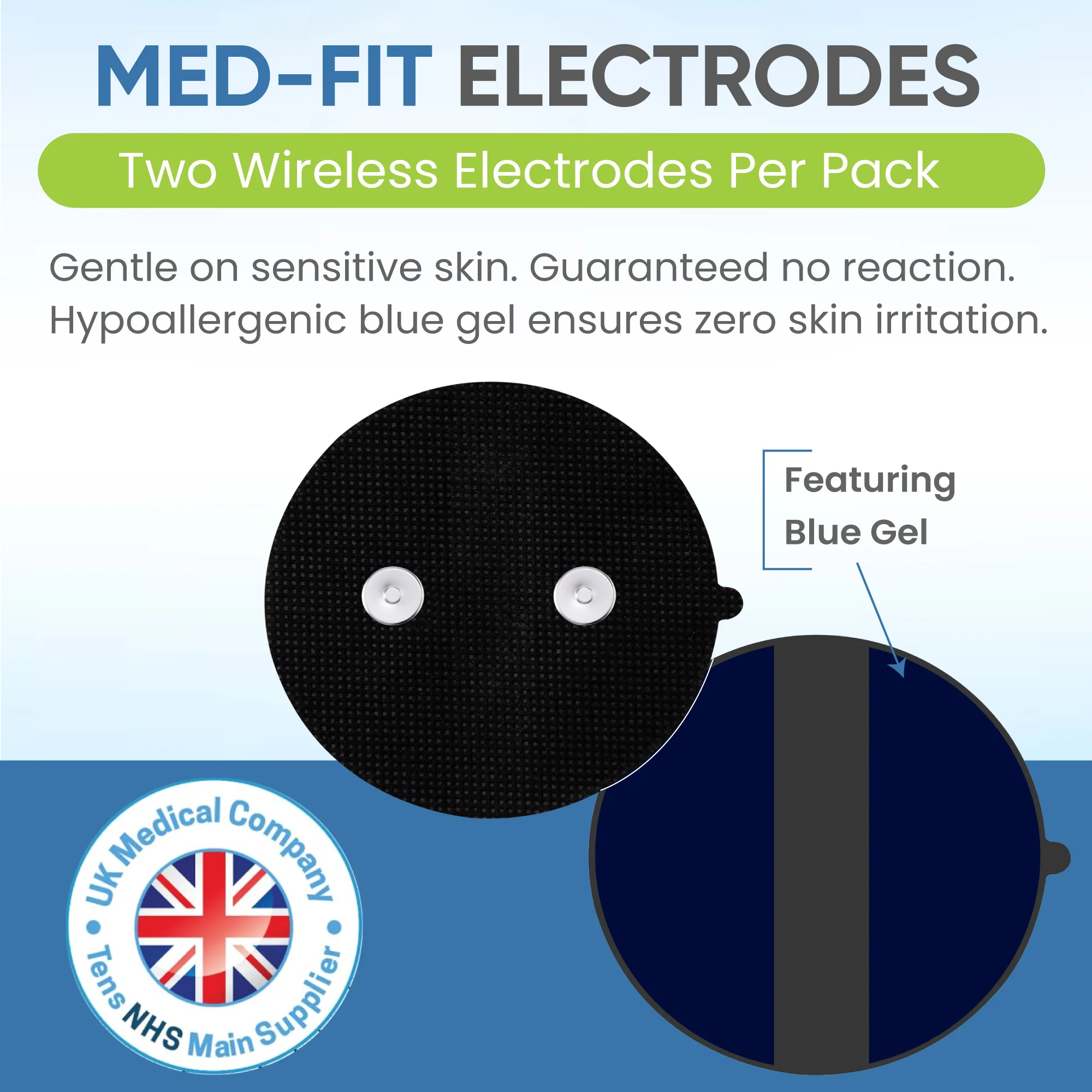 Sensitive Skin - 8cm Round Dual Magnetic Stud Electrodes - Image 6