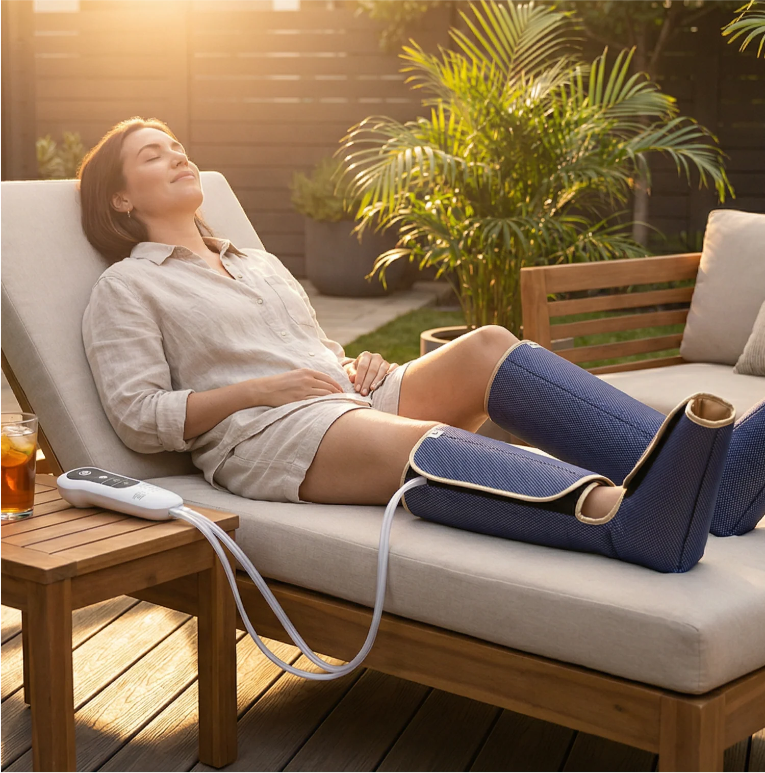 Air Compression Leg & Calf Massager with Heat - Image 5