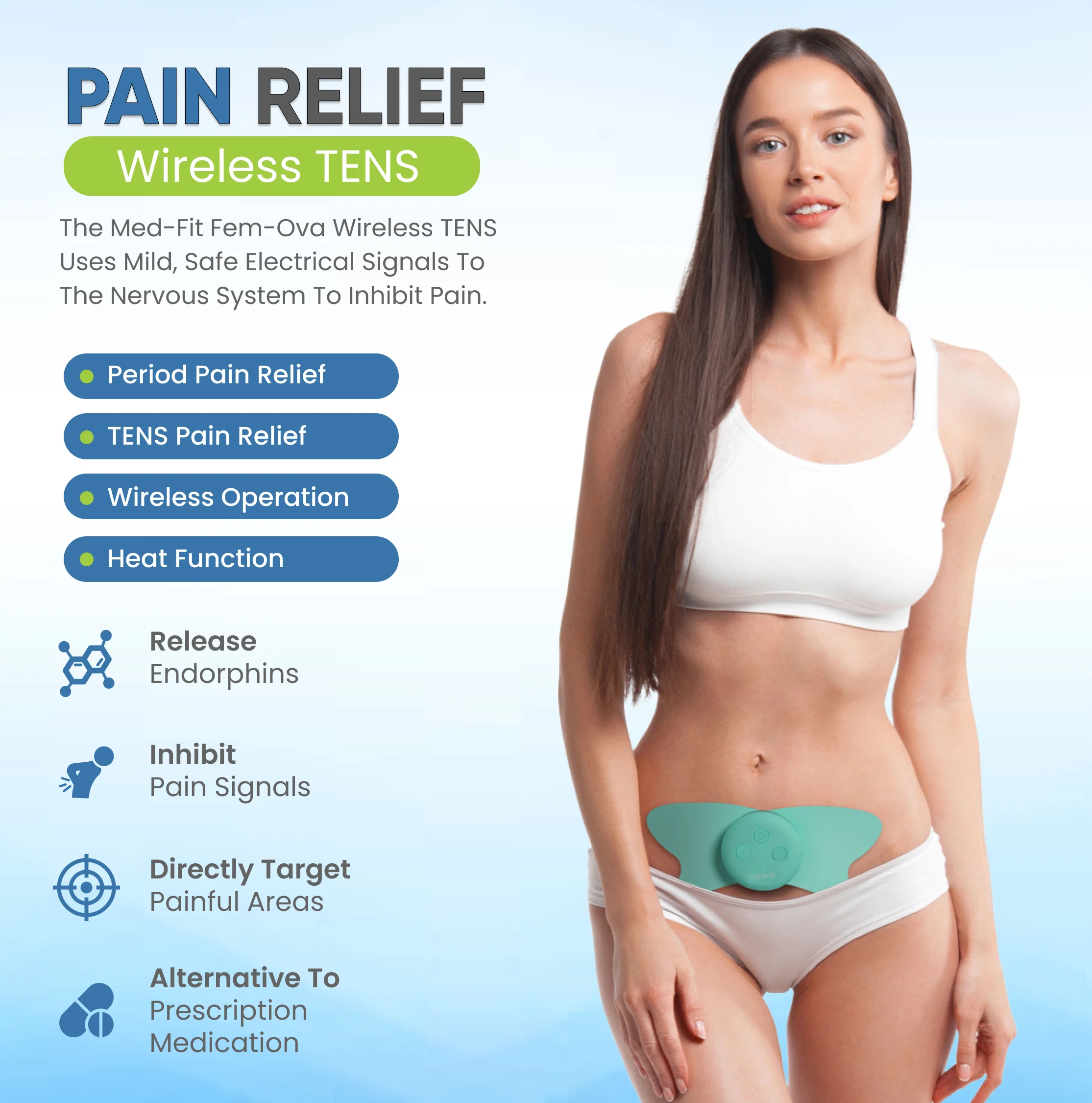 Fem-Ova Period Pain Relief with heat - Image 8