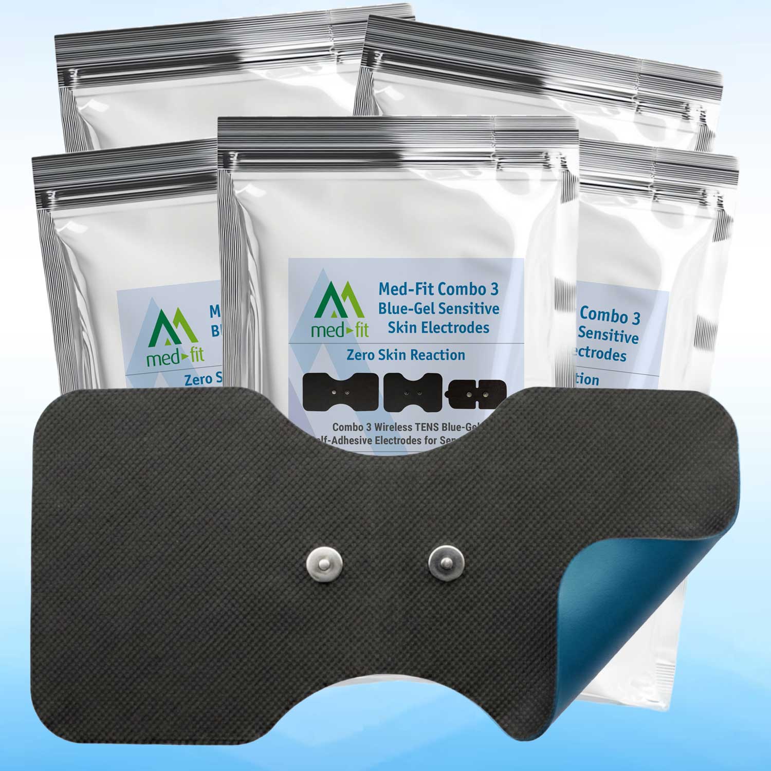 Sensitive Skin Large Lumbar Wireless Electrodes - Combo Electrodes - Image 3