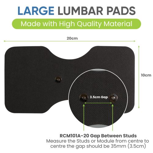 Large Lumbar Wireless Electrodes - Combo Electrodes - Image 4