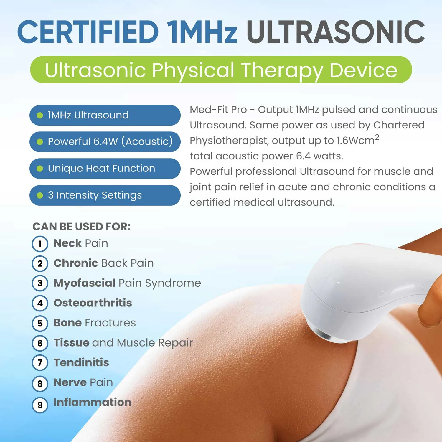 Med-Fit Pro - Powerful 1 MHz Ultrasound Machine - Image 5